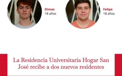 La Residencia Universitaria Hogar San José recibe a dos nuevos residentes